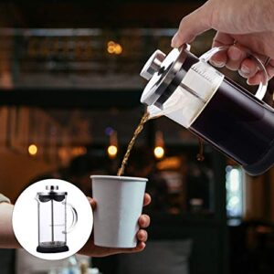 Hemoton Espresso Machine Portable Stove Stainless Steel Coffee Pot Espresso Maker Coffee Maker Glass Tea Kettle for Camping Stovetop 350ml Espresso Machine Portable Stove