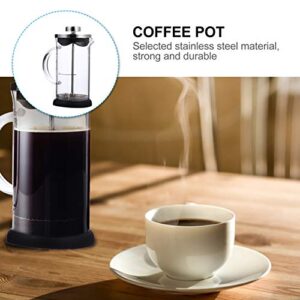 Hemoton Espresso Machine Portable Stove Stainless Steel Coffee Pot Espresso Maker Coffee Maker Glass Tea Kettle for Camping Stovetop 350ml Espresso Machine Portable Stove