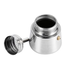 Yosoo Stainless Steel Moka Coffee Pot Percolator Stove Top Coffee Pot Espresso Coffee Maker For Home Office Use (Size : 100ml)