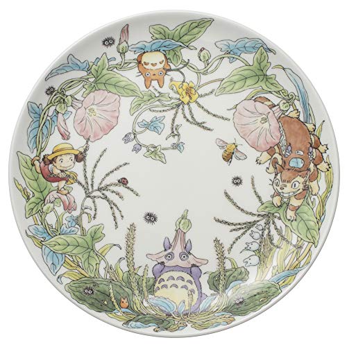 Noritake T50116A/4660-4 My Neighbor Totoro Plate, 9.1 inches (23 cm), Hiruga, Microwave Safe, 1 Piece, Bone China