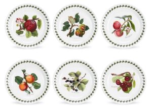 portmeirion pomona bread and butter plate, set of 6 assorted motifs