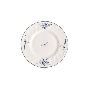 villeroy & boch vieux luxembourg bread & butter plate, 6.75 in, white/blue