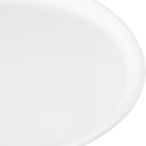 Carlisle FoodService Products Stadia Reusable Plastic Plate Appetizer Plate for Home and Restaurant, Melamine, 7.25 Inches, White