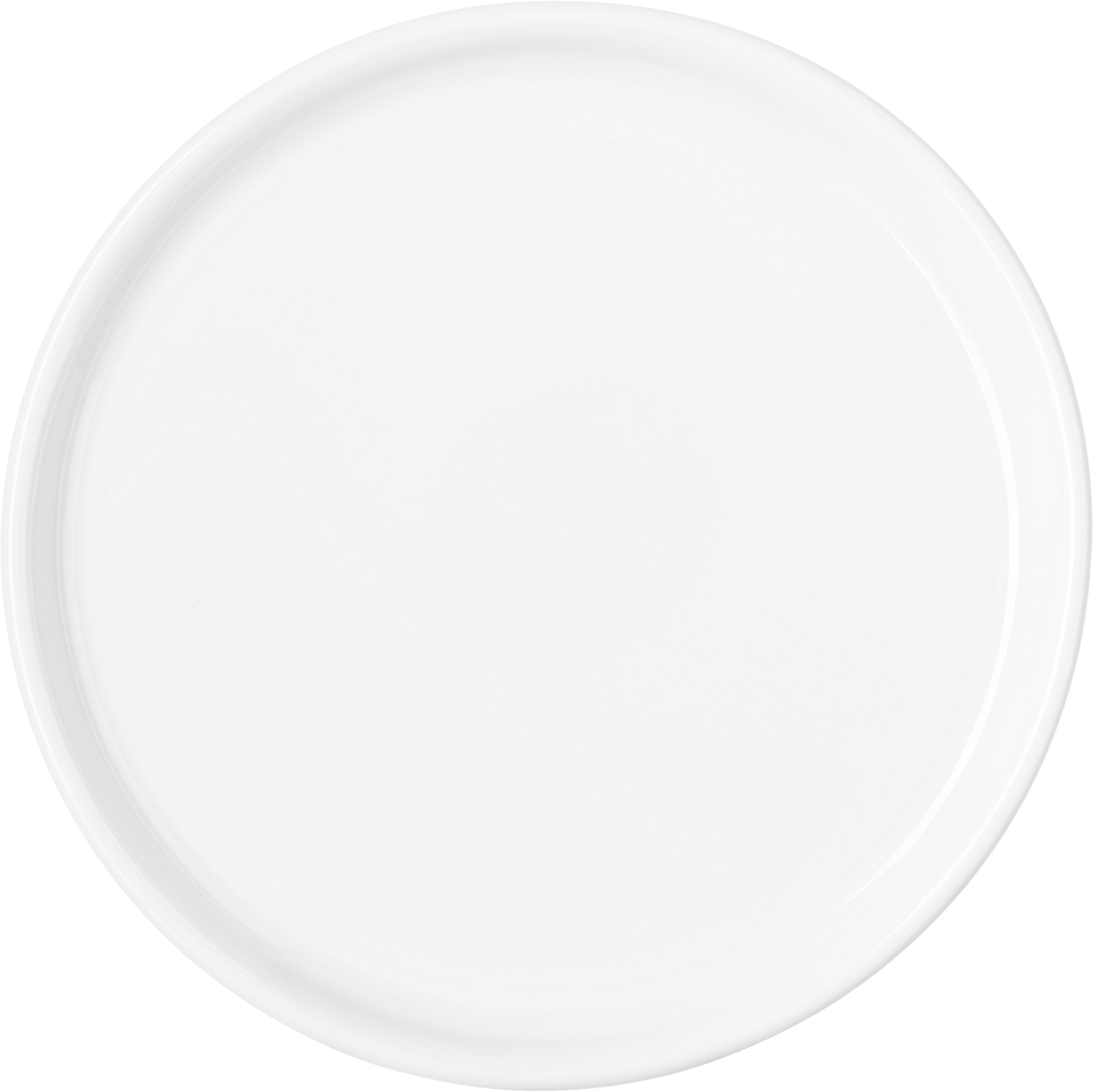 Carlisle FoodService Products Stadia Reusable Plastic Plate Appetizer Plate for Home and Restaurant, Melamine, 7.25 Inches, White