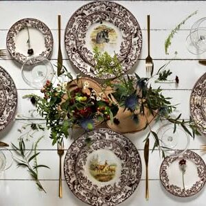 Spode Woodland Salad Plate, Rabbit, 8” | Perfect for Thanksgiving and Other Special Occasions | Made in England from Fine Earthenware | Microwave and Dishwasher Safe