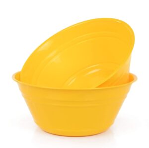 mintra home snack bowls (large 2pk (4l), yellow)