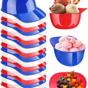 Tendiren 18PCS Mini Baseball Helmet Ice Cream Snack Bowl, 8 oz Helmets Plastic Baseball Cups, Kids Helmet Bowls, Mini Dessert Spoons Plastic Ice Cream Spoon for Birthday Party Supplies