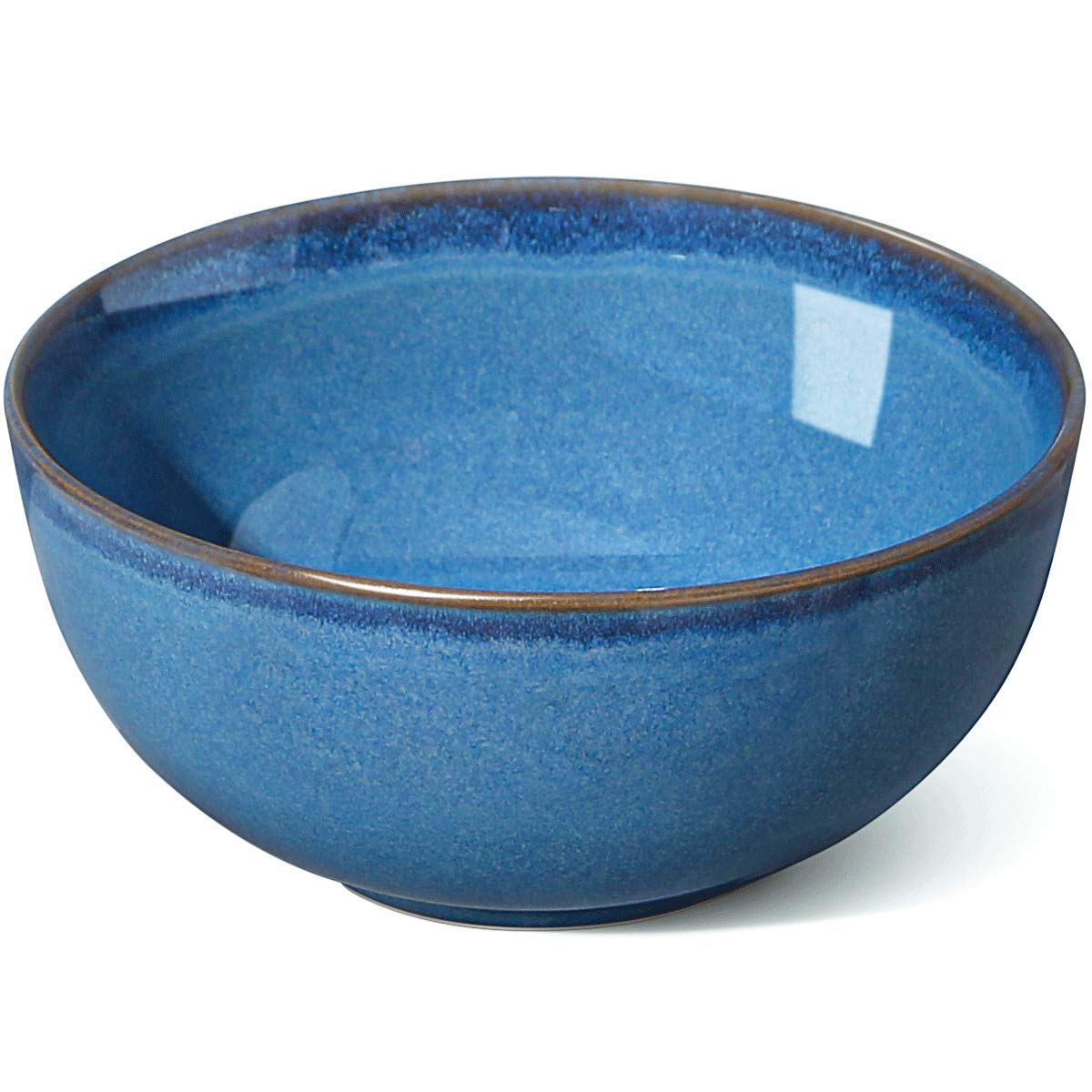 LE TAUCI Cereal Bowls 6 Inch, Ceramic Bowl Set for Soup, Dessert, Fruits, Salad, Noodle, Ramen, 22 Ounce Bowls for Kitchen, Set of 4, Ceylon blue