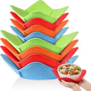 8 pieces cozy microwave safe, microwave plate holders, hot bowl holders (classic style)