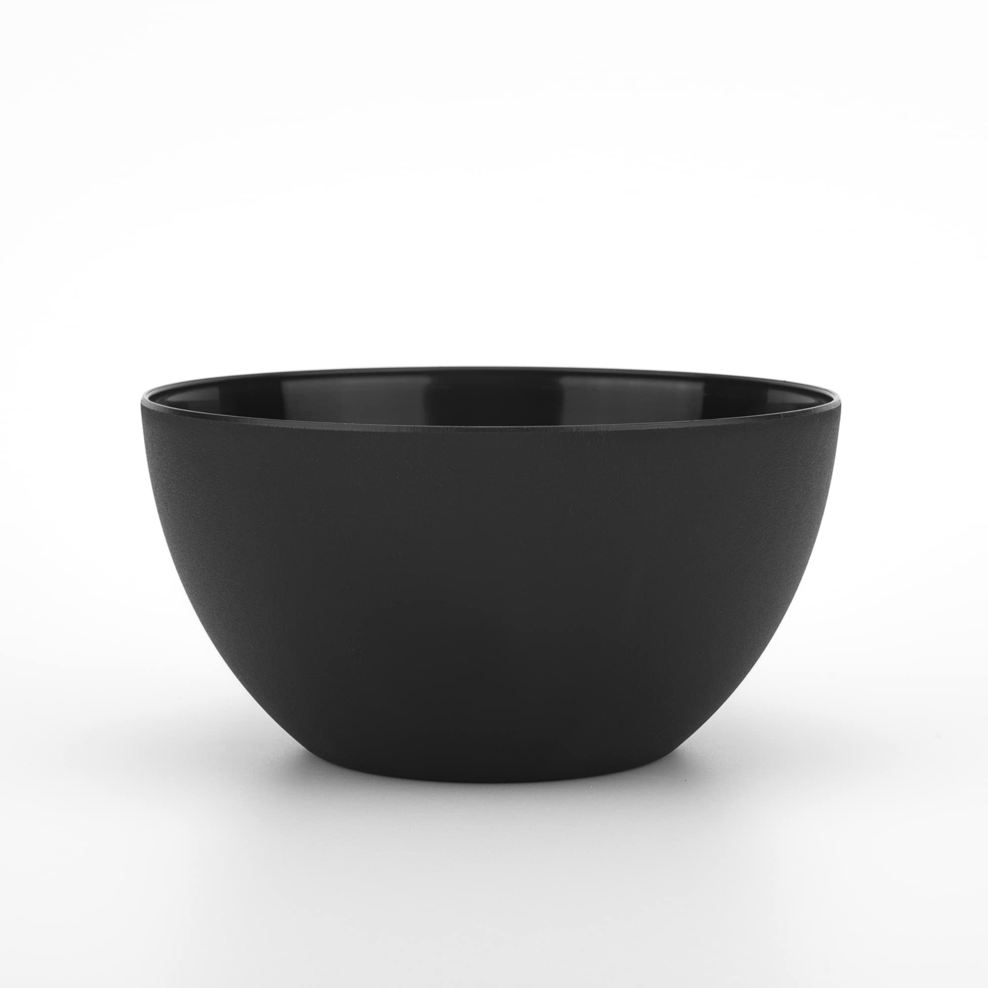 KX-WARE Plastic Bowls set of 8 - Unbreakable and Reusable 32oz/6 inch Plastic Cereal/Soup/Salad Bowls Black | Dishwasher Safe, BPA Free