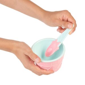 Crystalia Ice Cream Dessert Sundae Bowls, Small Plastic Reusable Ice Cream Cups, BPA-Free, Set of 9, 5 fl oz