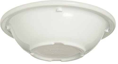 Carlisle FoodService Products Kingline Reusable Plastic Bowl Fruit Bowl with Rim for Home and Restaurant, Melamine, 4.75 Ounces, White, (Pack of 48)