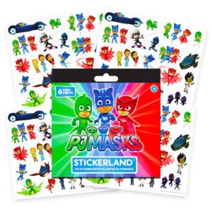 PJ Masks Dinnerware Set - Bundle with PJ Masks Bowl, PJ Masks 16oz Tumbler with Lid and Straw, PJ Masks Stickers, More | PJ Masks Dinner Set for Kids, Toddlers