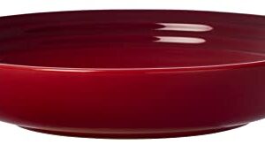 Le Creuset Stoneware Set of 4 Pasta Bowls, 8.5" each, Cerise