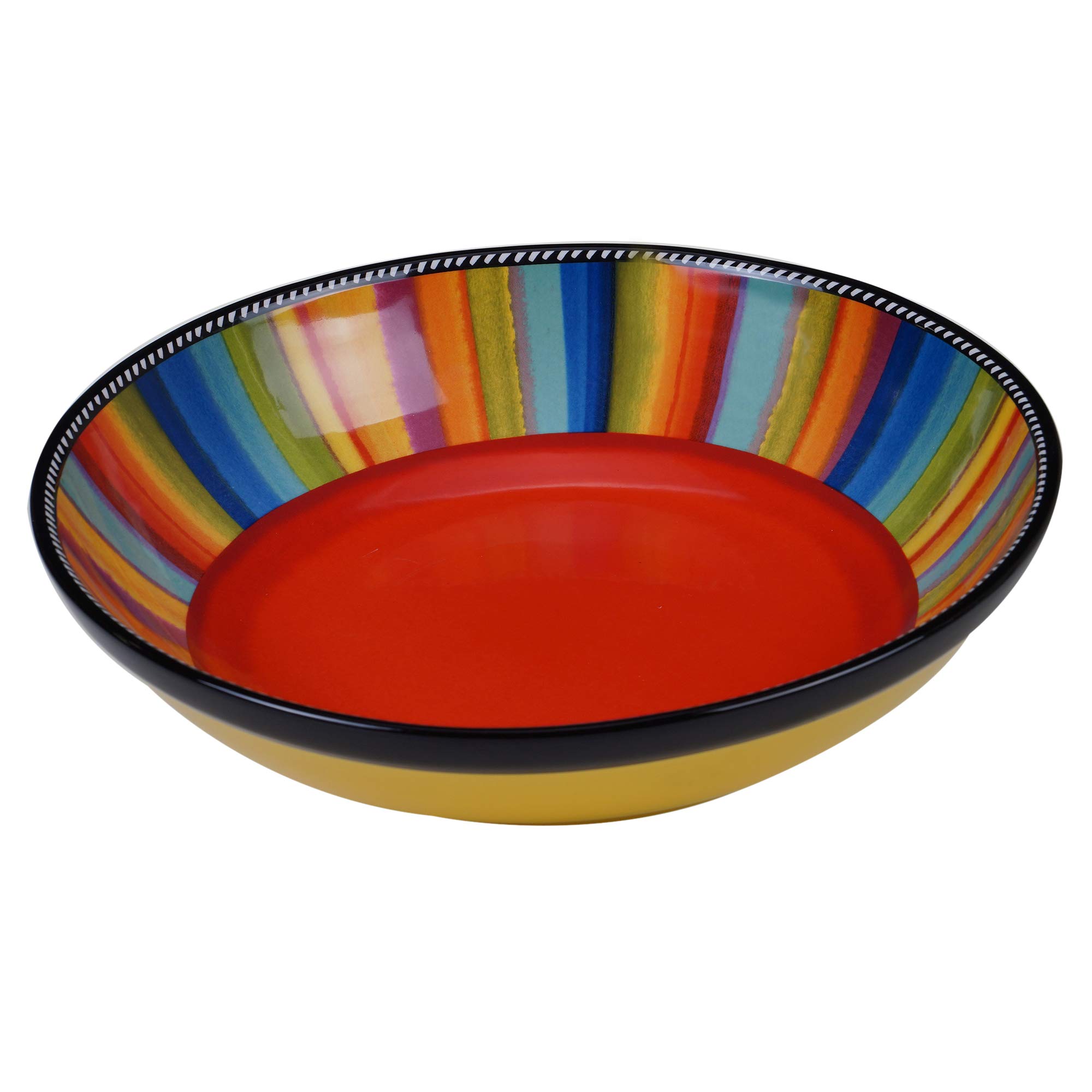 Certified International Sierra 13" Serving/Pasta Bowl, 144 oz, Multicolored