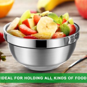 Mimorou 20 Pack 304 Stainless Steel Bowl Set 13oz Double Walled Insulated Snack Bowls Small Metal Mixing Bowls Lightweight Toddler Bowl Multipurpose Dinner Bowl for Ice Cream, Cereal, Snack