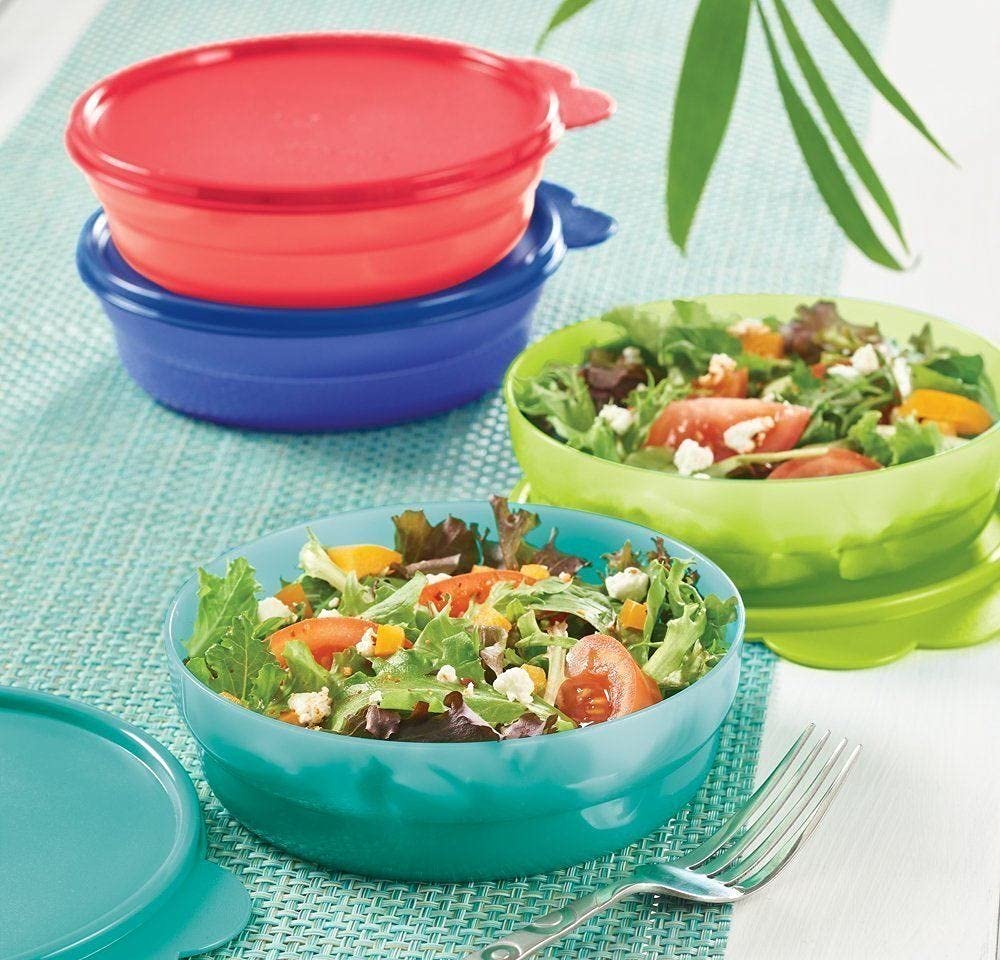 Tupperware Impressions Microwave Cereal Bowls