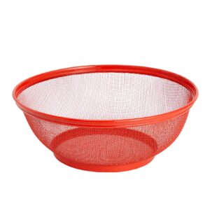 Juvale Mesh Wire Fruit Basket with Lid for Vegetables, Fruits, Gifts, House Warming, Home, Restaurants, 4 Colors