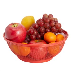 Juvale Mesh Wire Fruit Basket with Lid for Vegetables, Fruits, Gifts, House Warming, Home, Restaurants, 4 Colors