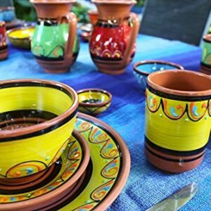 Cactus Canyon Ceramics Spanish Terracotta 5-Piece Breakfast Bowl Set (European Size), Multicolor