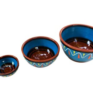 Cactus Canyon Ceramics Spanish Terracotta 5-Piece Breakfast Bowl Set (European Size), Multicolor