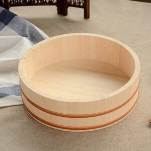 JapanBargain, Sushi Making Kit Rice Mixing Bowl Tub Japanese Hangiri x1, Bamboo Sushi Rolling Mat Roller x3, Rice Paddle Scoop x3