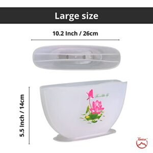 TANISA Rice Paper Water Bowl – Rice Paper Holder for Spring Rolls, Summer Rolls, Egg Rolls- Roll/Fresh Spring Roll Kit – 10.2 inch (Rice Paper NOT Included)