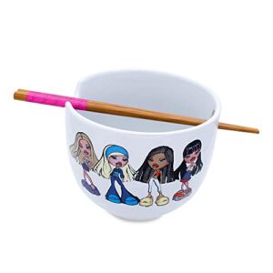 bratz 20-ounce ceramic ramen bowl and chopstick set