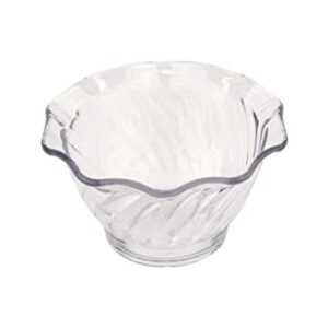 G.E.T. DD-50-CL-EC Plastic Tulip Ice Cream/Dessert Dish, 5 Ounce, Clear (Set of 4)