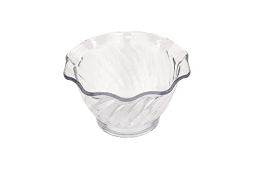 G.E.T. DD-50-CL-EC Plastic Tulip Ice Cream/Dessert Dish, 5 Ounce, Clear (Set of 4)