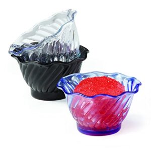 G.E.T. DD-50-CL-EC Plastic Tulip Ice Cream/Dessert Dish, 5 Ounce, Clear (Set of 4)