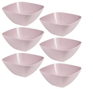 arno serving bowls plastic set of 6,12 oz stackable salad cereal soup snack fruit unbreakable bpa free