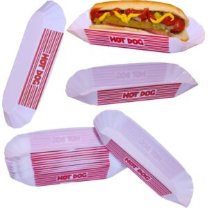 hot dog dish set, plastic hot dog dishes, hot dog trays, hot dog holders, hot dog serving dish trays reusable (12 pieces, classic)