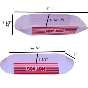 Hot Dog Dish Set, Plastic Hot Dog Dishes, Hot Dog Trays, Hot Dog Holders, Hot Dog Serving Dish Trays Reusable (12 Pieces, Classic)