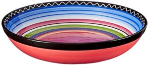 certified international tequila sunrise serving bowl, extra large, multicolored