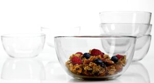 anchor hocking presence 6 inch glass cereal bowl, set of 6