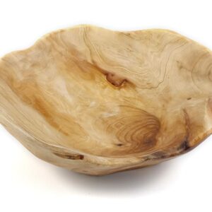 EWEIGEER Wooden Fruit Salad Serving Bowl Hand-Carved Root Bowls Creative Living Room Real Wood Candy Bowl 8"-10"