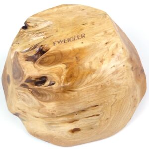 EWEIGEER Wooden Fruit Salad Serving Bowl Hand-Carved Root Bowls Creative Living Room Real Wood Candy Bowl 8"-10"