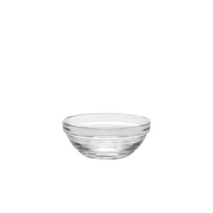 duralex - lys stackable clear bowl 10,5 cm (4 1/8 in) set of 6