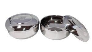 2sets vacuum insulated double wall skin stainless steel good fortune korean traditional rice bowl with lid