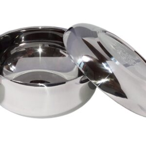 2sets Vacuum Insulated Double Wall Skin Stainless Steel Good Fortune Korean Traditional Rice Bowl with Lid