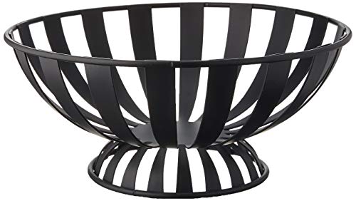 Spectrum Diversified Stripe Fruit Bowl, 1 EA, Black