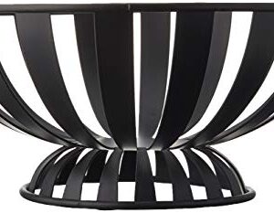 Spectrum Diversified Stripe Fruit Bowl, 1 EA, Black