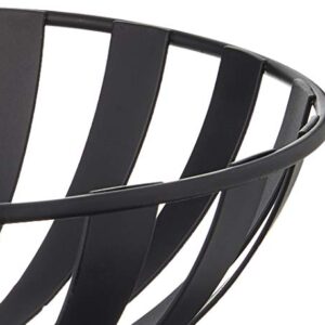 Spectrum Diversified Stripe Fruit Bowl, 1 EA, Black