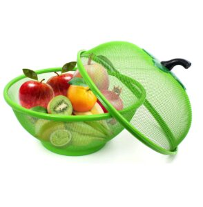 kovot apple shaped mesh fruit basket | keep freshness in & bugs out