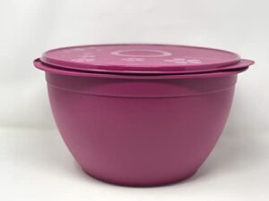 bowl 42 cup - maxi salad salmon color with same color seal