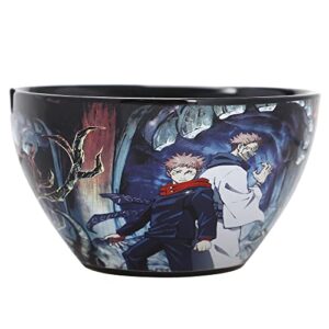 Bioworld Jujutsu Kaisen Yuji And Sukuna 20 oz Ramen Bowl With Chopsticks