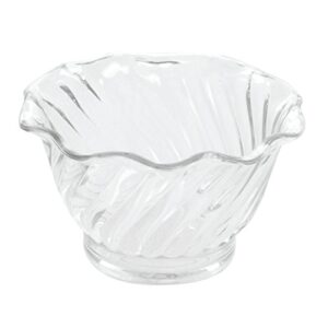 carlisle foodservice products plastic dessert dish, 5 ounces, clear (pack of 24)