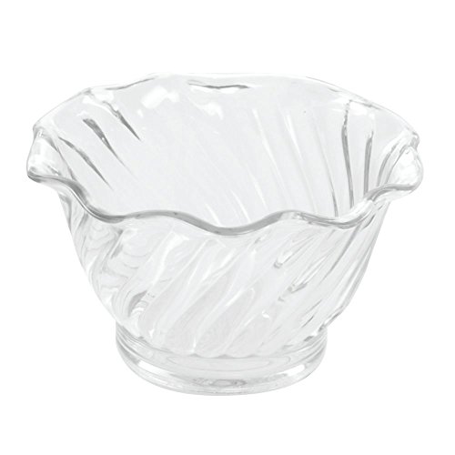 Carlisle FoodService Products Plastic Dessert Dish, 5 Ounces, Clear (Pack of 24)