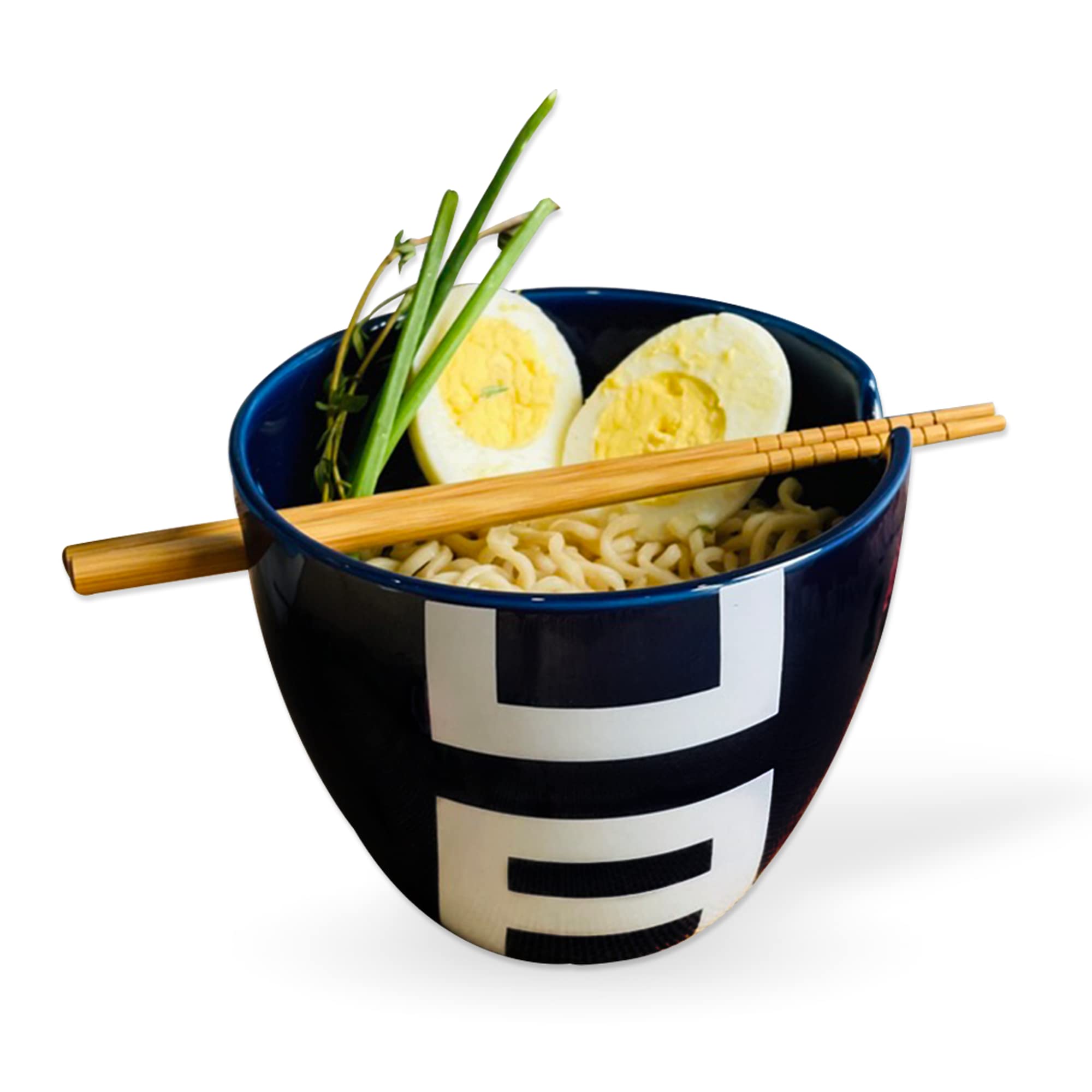 JUST FUNKY My Hero Academia Class 1-A Ramen Bowl – 15 oz Ceramic Soup Bowl Featuring UA Student's Outfit Pattern – MHA Merch for Heroes Rising, Deku, Todoroki Officially Licensed